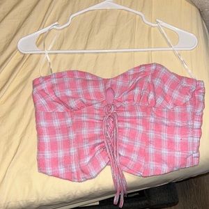 Princess Polly Tamari corset top pink